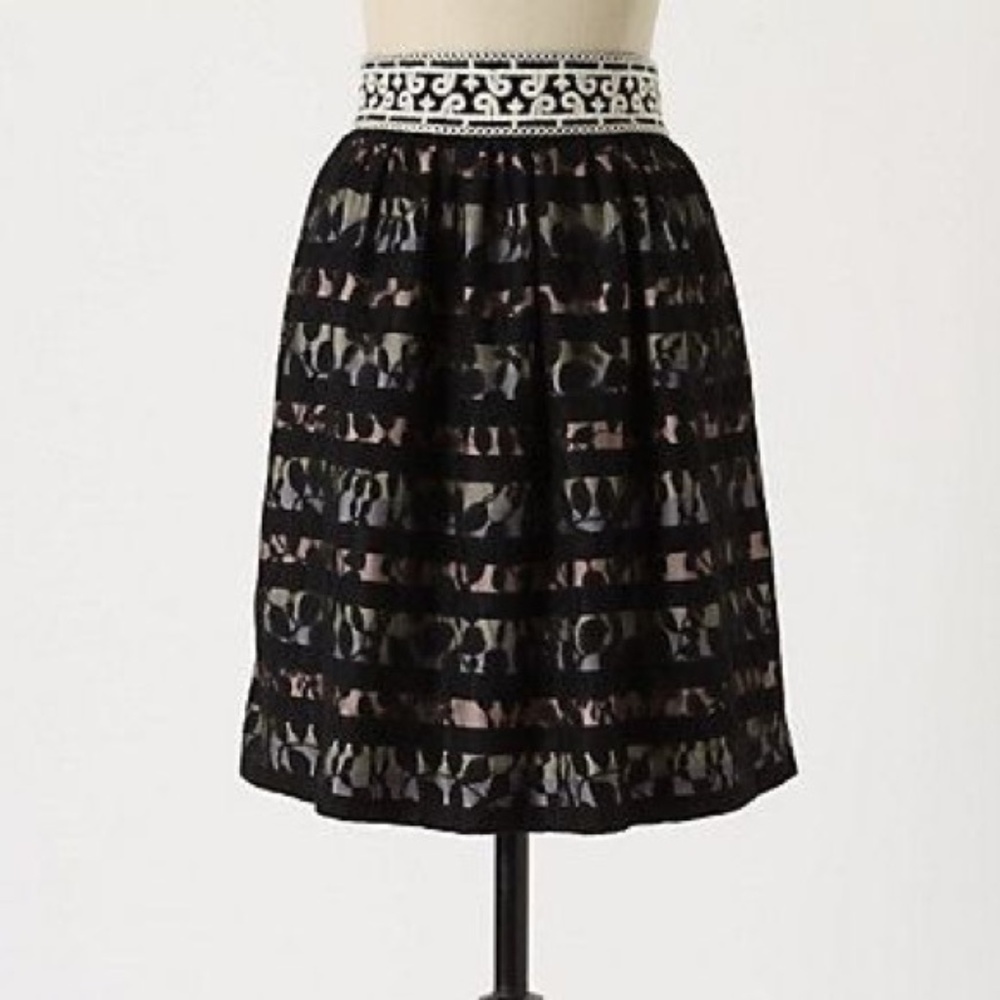Anthropologie Floreat Charente Lace Skirt - Picture 1 of 8
